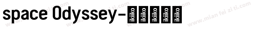 space Odyssey字体转换